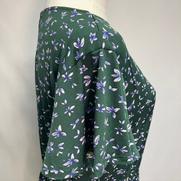 Gilli Green and Blue Floral Dress Womens M New Spring Summer Style#D17155H - Picture 8 of 16